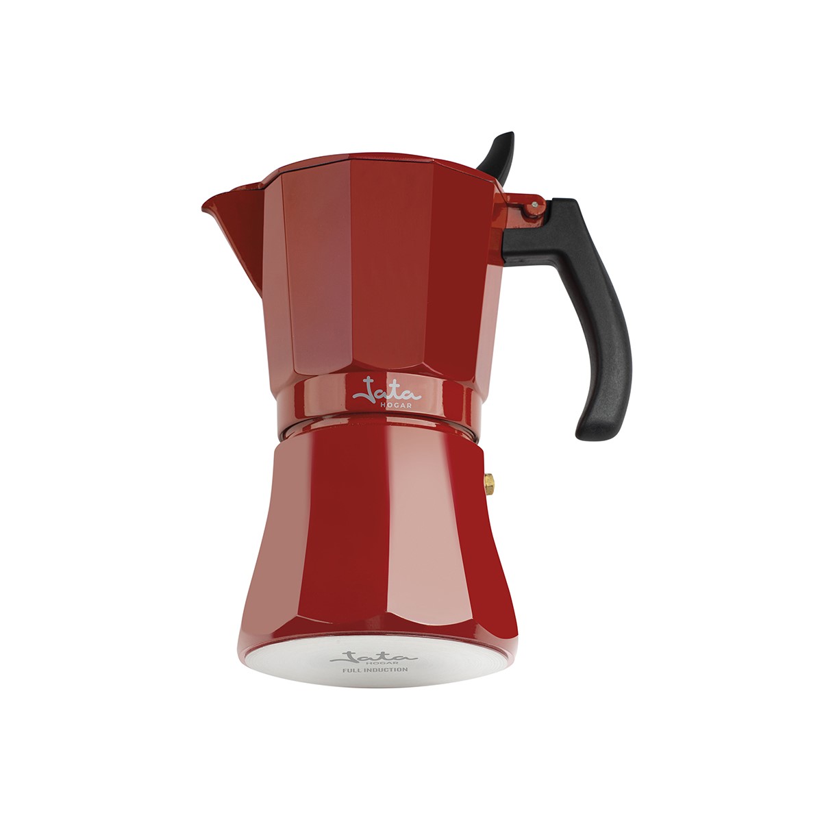 Red Vulcano induction coffee maker (6 cups)