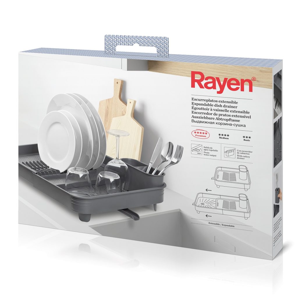 Extendable dish drainer with swiveling nozzle - Image 2