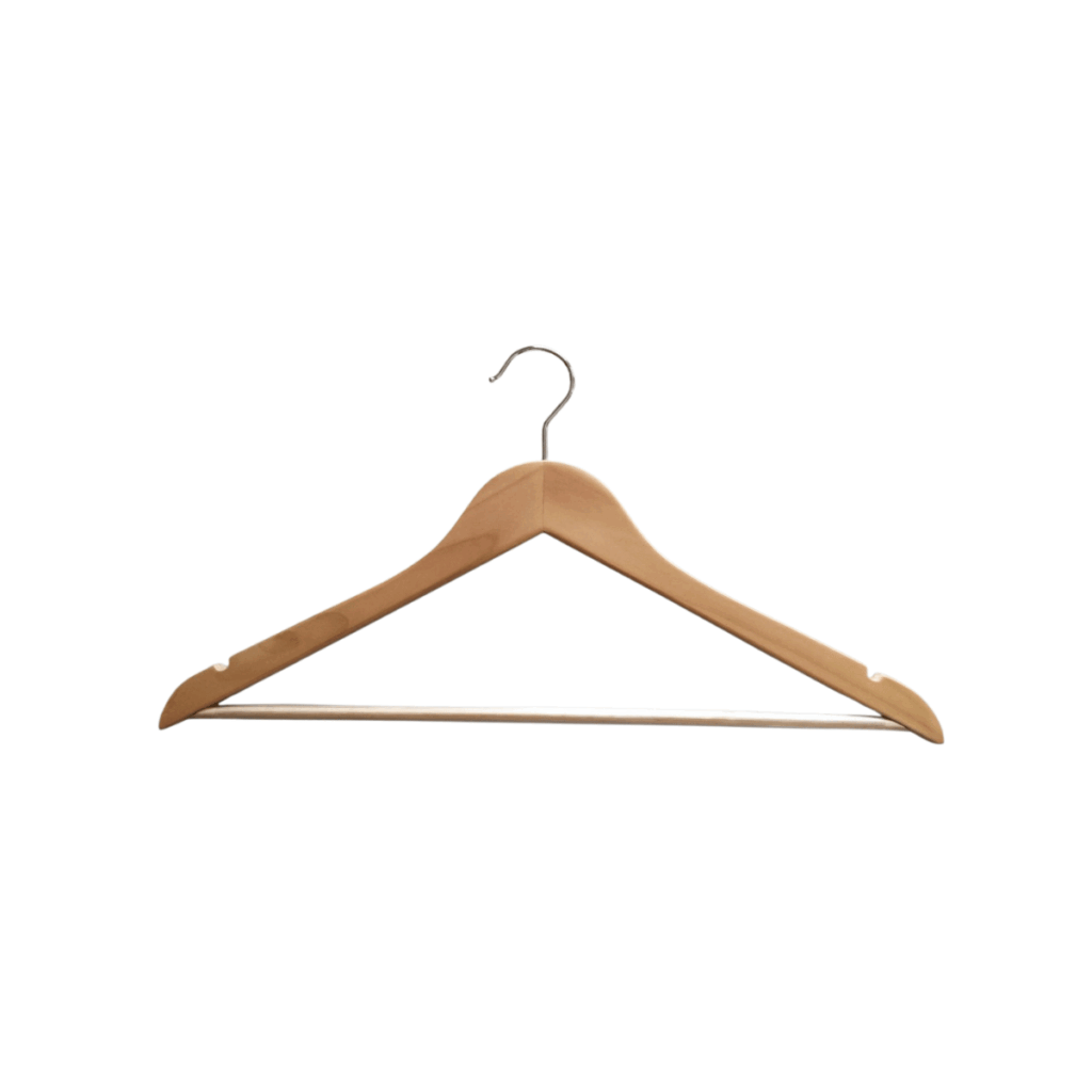 Set of 5 wooden hangers - Image 2