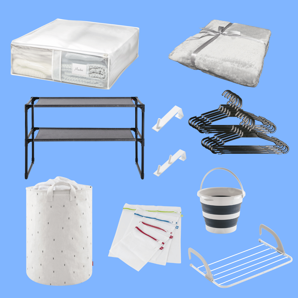 Artículos de ordenación y colada del Kit Quick MUV menaje