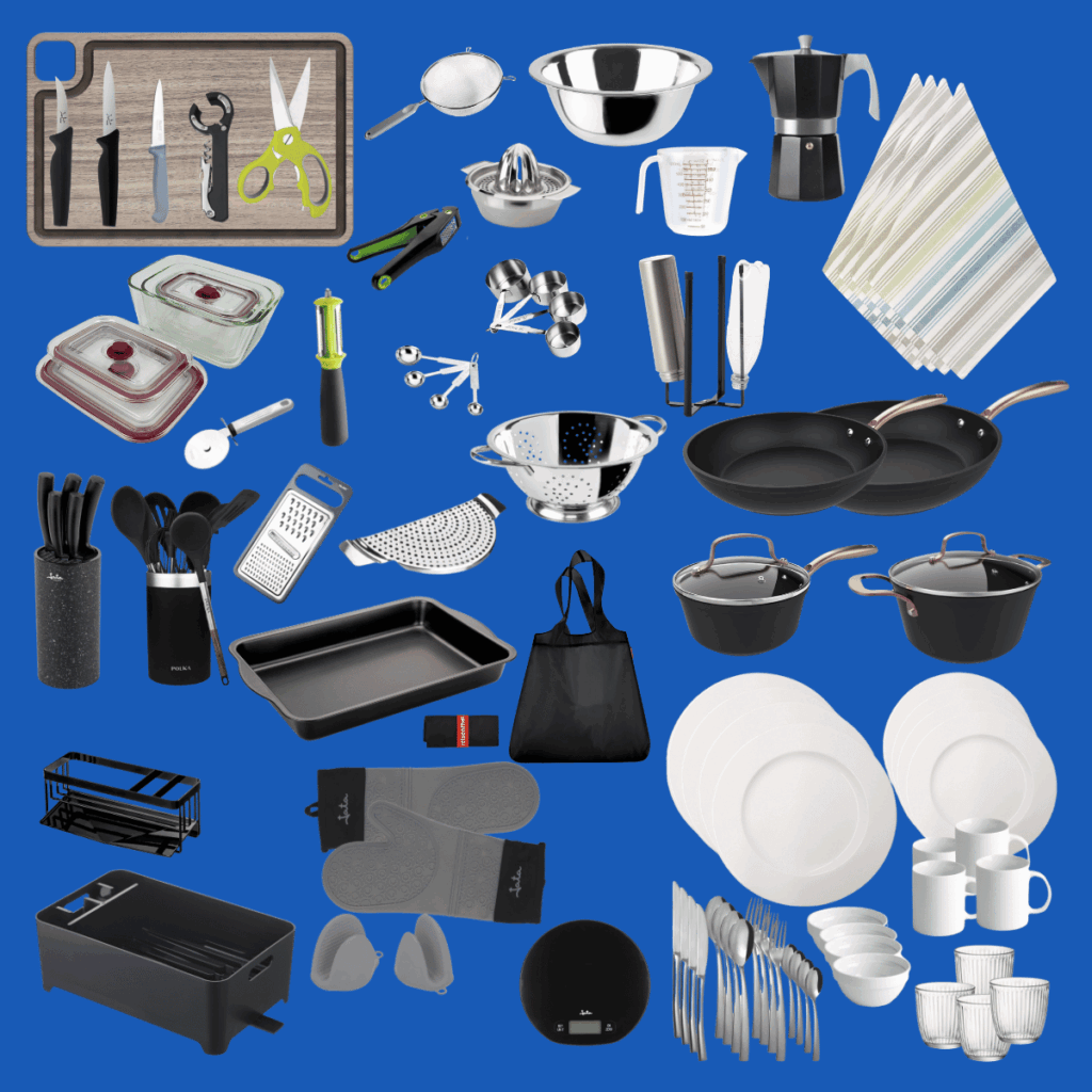 Enhanced kitchen utensils and cookware from the Full MUV Premium Kit for a more complete and functional cooking experience.